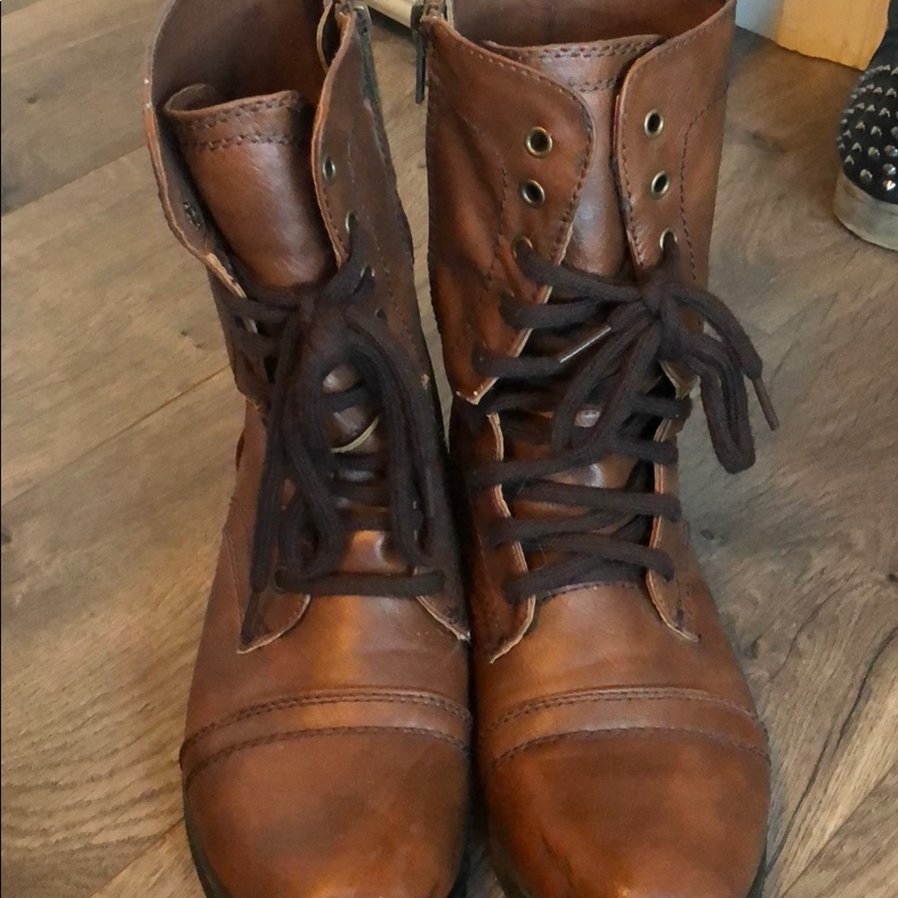 Brown Combat Boots